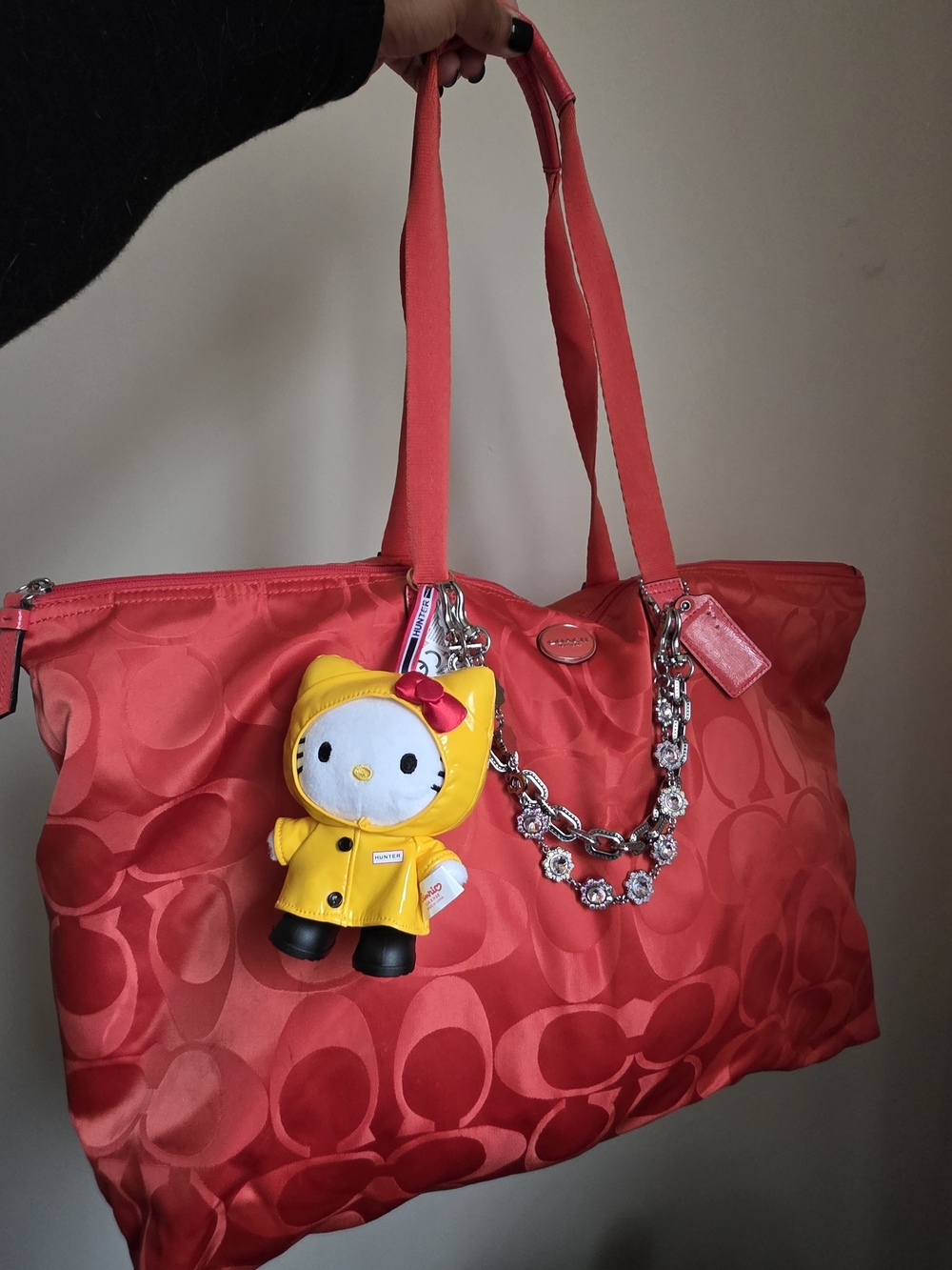 Coach Signature Getaway Nylon Packable Weekender Tote Bag